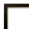 Amanti Art Non-Beveled Wood Wall Mirror, Espresso Brown Frame